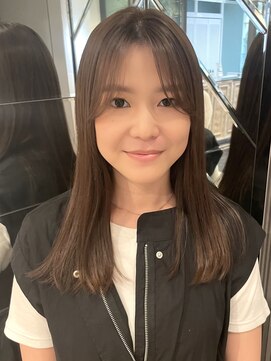 トリコ ショップアンドヘアサロン(tricot shop hair salon) とぅるんとストレート　シアグレージュ　TOKIOトリートメント