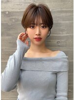 ロンドプロフィール 浦和(Lond profil) 大人可愛い20代30代40代黒髪前下がりショートボブ丸みショート◎