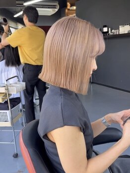ソウルイーターブラックレーベル(Soul eater Black Label)の写真/【豊富なトリートメントmenu】ハイトーンカラーでも艶感たっぷり★モチの良いサロン帰りの質感続く♪