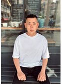 センターパートメンズニュアンスパーマ短髪メンズスペインカール