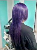 【ロングウルフ×ラベンダーカラー】20代30代40代50代