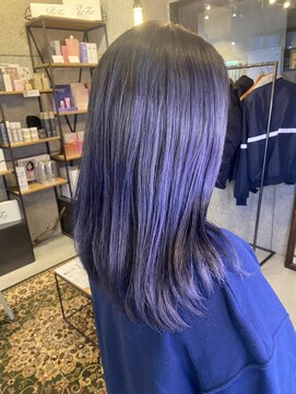 リンダテーラ(Linda tela) 【札幌白石】ダブルカラー/ブリーチ/ブルーバイオレット