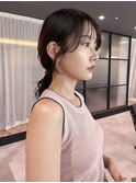 20代30代顔まわりカット結べるボブ＊