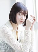 【中野葵穂】ツヤ髪 髪質改善 ボブ 透明感カラー[表参道]