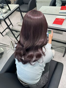 ペレ 栄 アネックス(PELE栄ANNEX) 韓国 くびれロング レイヤー ワンホンヘア 小顔前髪