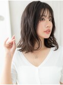 韓国風巻きエアリーミディアムウェットヘアY戸田公園20代30代