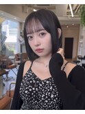 韓国ぷつっとボブ前髪カット髪質改善銀座