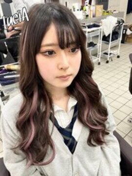 ルシア 京都四条河原町烏丸(LuciA) 【レミー100%/54cm】シールエクステ×ピンクバイオレット