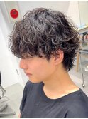 名古屋栄波巻きスパイラルパーマメンズパーマメンズマッシュ30代