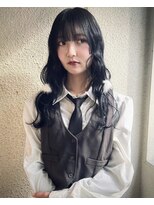 ノートエートル 西金沢(Nought etre)&nbsp;10代20代ハイトーン艶髪ネイビーカラー