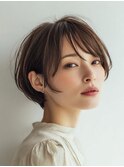 着物ヘア/大人ガーリー/ダークアッシュ/似合わせカット/大口子安