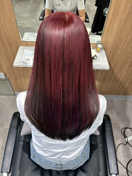 リンクス 久喜(LINKTH) アンブレラカラー/チェリーレッド/ブリーチ/生コラ