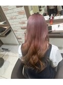 ピンク逆グラデーション