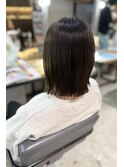 ダークグレージュ/くびれボブ