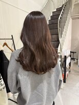 カミエ(kamie)&nbsp;ブラウンロングの透け感カラー×艶トリートメント