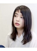 アシメバング&外ハネロングスタイル☆