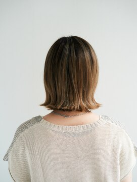 ジュール 銀座(Joule) シアーベージュ×フェミニンボブ