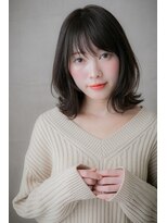 カバーヘア ブリス 上尾西口店(COVER HAIR bliss) 暖色系カラーダークアッシュ小顔外ハネボブ301Z上尾30代40代50代