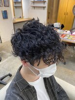 エルオム(EL.HOMME)&nbsp;【Ryo】スパイラルパーマ／刈り上げマッシュ