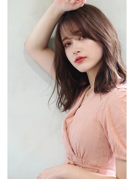 アンクー(Ankh) 【Ankh 】モーブピンク×シースルーバング#大人かわいい#ボブ