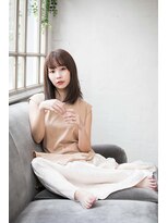 カリン 横浜店(carin) 【carin横浜】暗めカラー/大人ガーリー/鎖骨ミディアム/艶カラー