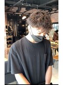 20代30代男性人気!2way無造作波巻きツイストスパイラルパーマ