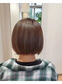 ミニボブ/ハイトーンカラー/30代/40代/50代/60代