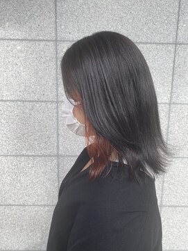 カミビト マヴィー(kamibito mavie) 20代30代40代大人可愛いイヤリングカラー立体感ロブヘアー