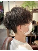 【マッシュ×ツイストパーマ】