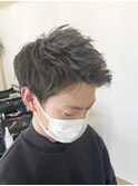 束感×ツーブロック×黒髪×韓国×ビジネス×アップバング