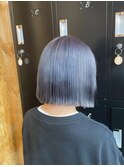 ボブ/ブルージュ/ベージュカラー/ブリーチ/ダブルカラー/新潟