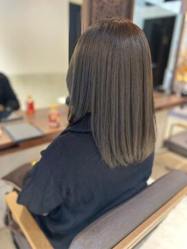 ヘアリゾート粋 ティガ 池袋店(tiga) 透明感カラー/オリーブグレージュ