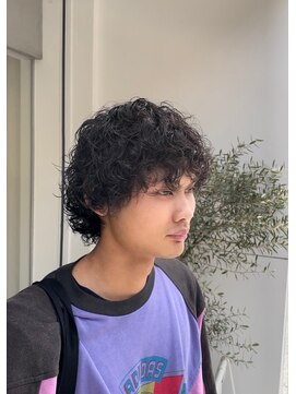 シアン 矢場町店(CYAN.) メンズパーマ×マッシュショート×スパイラルパーマ