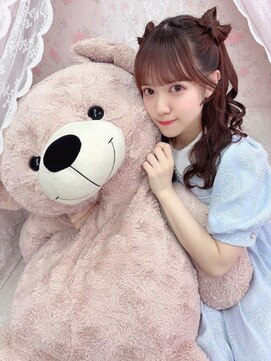 リルミー(Lilme) 透色ドロップ佐倉なぎちゃん*立体リボンハーフツイン*まゆ