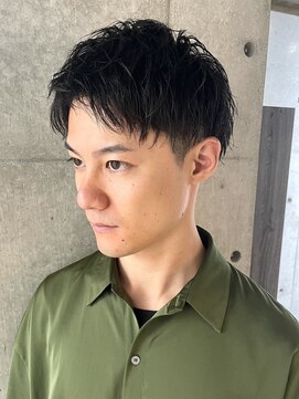 ブルニール 心斎橋(BLEUNIR) メンズカット 短髪 ソフトツイスト ツーブロック 刈り上げ