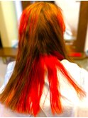 イエローベージュ×オレンジアクセントカラー