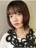 【PARK】顔まわりレイヤー×ダークブラウン