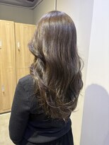 ローレンジウ(LOREN JU)&nbsp;透明感髪質改善ベージュダブルカラーミルクティーグレージュ