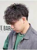 ツイストスパイラル縦落ちパーマ<理容室>武蔵小杉