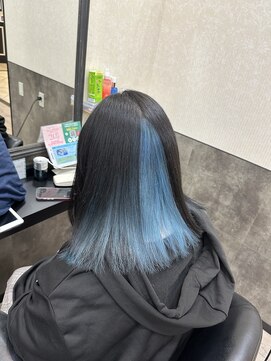 ヘアーテラスエム 奈良店(hair terrace M) インナーブルーカラー
