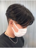 センターパート/ニュアンスパーマ/韓国/フェーザーパーマ/眉毛