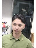スキンフェード×アップバング