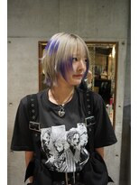 シィーム(cime) デザインカラー シルバー×ラベンダー