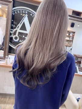 ヘアーデザイン アコースティック(Hair Design ACOUSTIC) エンドカラー/ミルクティーベージュ
