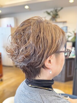 シュヴー 築地(CHEVEUX) ショートボブパーマ/40代/50代/60代/ショートパーマ