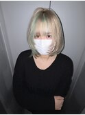 ミルクティーベージュ×ミントグリーン