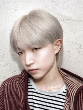 マスカリ(muscali) ［香摘］【ホワイト韓国マレットヘア】メンズヘアスタイル