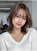 髪質改善カラー韓国風エギョモリ