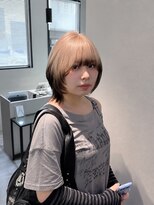エル オオサカ 心斎橋店(L. OSAKA)&nbsp;ニュアンスウルフボブウルフ裾カラーエンドカラー