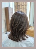 ◆明るめカラーで白髪ぼかし/大人レイヤーカット/40代50代60代◆